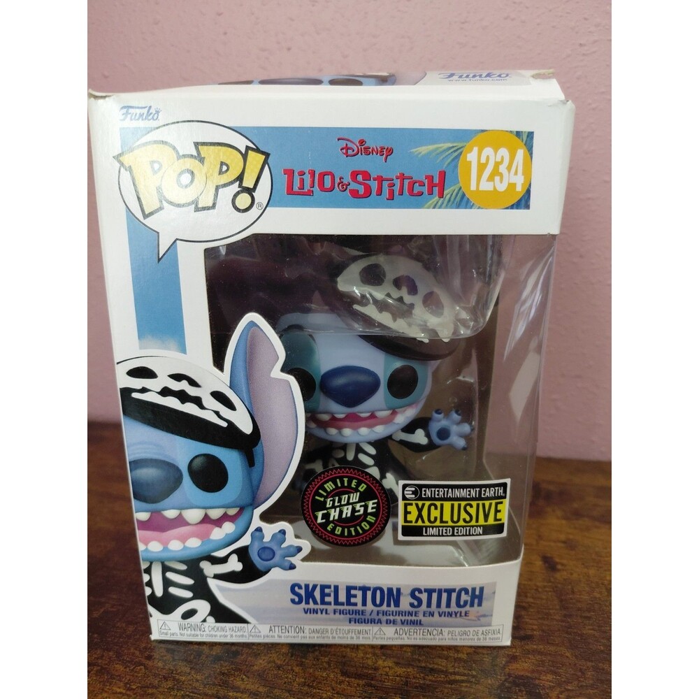 Funko Pop Vinyl: Disney Lilo Stitch #1234 Skeleton Stitch Chase